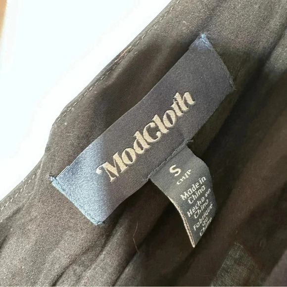 ModCloth Black Honolulu Floral Vamped Up Vagabond Maxi Dress Size Small - Picture 9 of 11